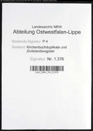 Kirchenbuchduplikate der evangelisch-reformierten Gemeinde (GHT 1850-1852). (Gemeinde: Deilinghofen, evangelische Gemeinde)
