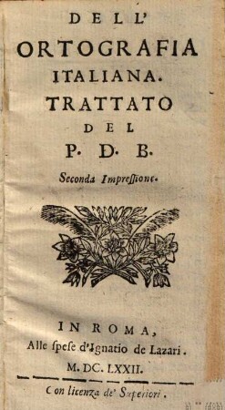Dell'Ortografia Italiana : Trattato