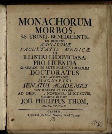 Monachorum Morbos