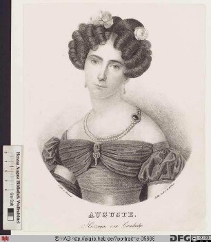 Bildnis Augusta (Wilhelmine Luise), Herzogin von Cambridge, geb. Landgräfin von Hessen-Homburg