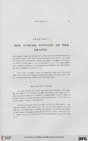 Chapter V: The curved outline of the shafts