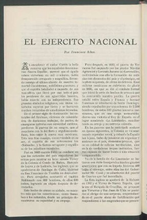 El Ejército Nacional