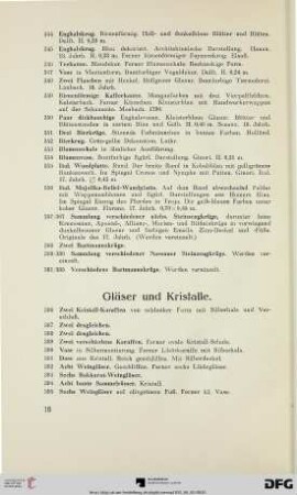 Gläser und Kristalle (Nr. 386-456)