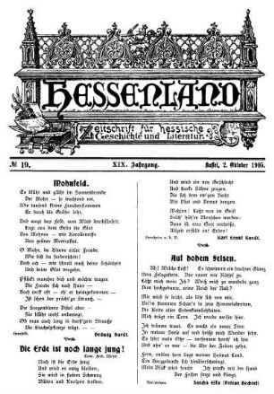 No. 19, 2. Oktober 1905