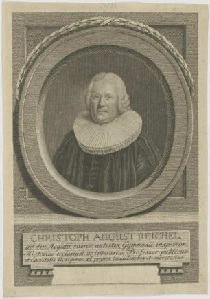 Bildnis des Christoph August Reichel