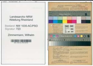 Entnazifizierung Wilhelm Zimmermann , geb. 26.05.1898 (Werkspolizist)