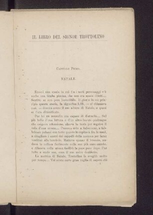 Capitolo primo. Natale.