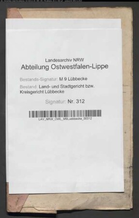 Erblasser: Blankenstein, Catharine Margarethe Clara, geb. Niederhomann: