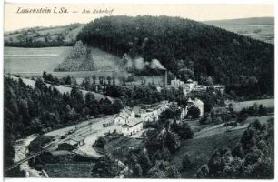 Lauenstein. Am Bahnhof