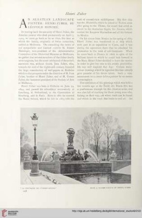 An Alsatian landscape painter: Henri Zuber