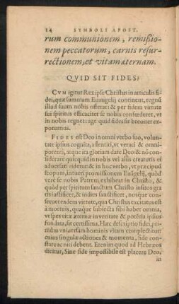 Quid Sit Fides?