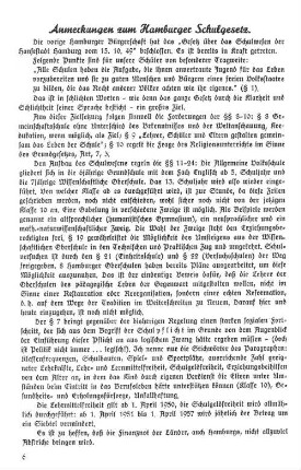 Anmerkung zum Hamburg Schulgesetz.