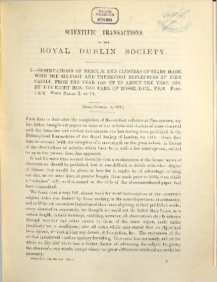 The scientific transactions of the Royal Dublin Society. 2, 2. 1880/82