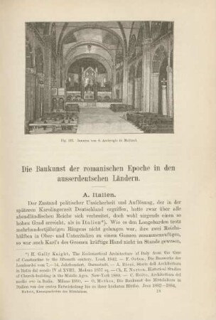 Die Baukunst der romanischen Epoche in den ausserdeutschen Ländern.