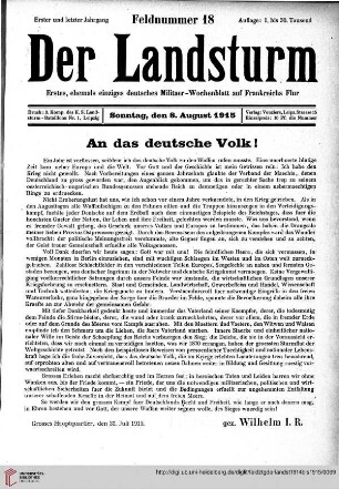 Hefte 18-19, August 1915