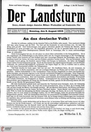Hefte 18-19, August 1915