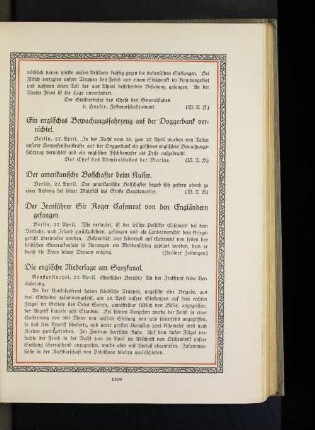 Der Irenführer Sir Roger Casement von den Engländern gefangen.