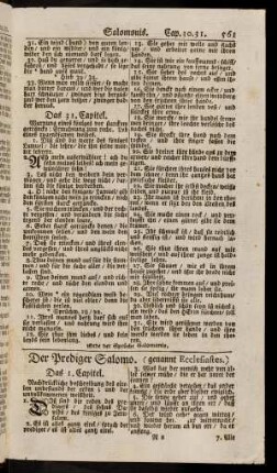561-568, Der Prediger Salomo. (genannt Ecclesiastes.)