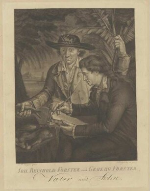 Doppelbildnis des Ioh. Reinhold Forster und des Geoerg Forster