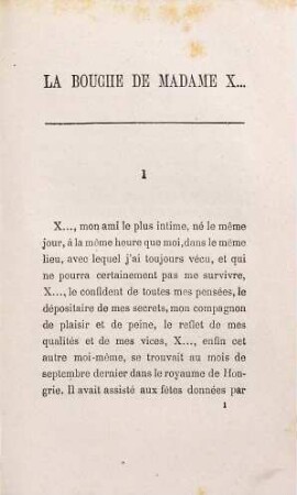 La bouche de madame X***