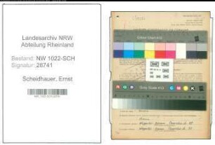 Entnazifizierung Ernst Scheidhauer , geb. 02.06.1920 (Arzt)