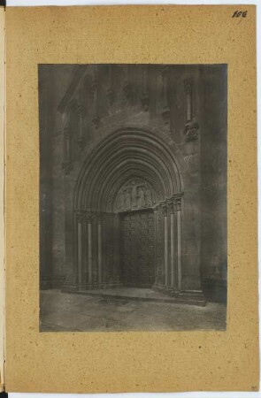 Marienkirche, Gelnhausen: Ansicht Portal (aus: Skizzen- und Fotoalbum 7)