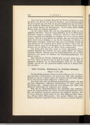 Erster Kampftag. Eindämmung des feindlichen Einbruchs