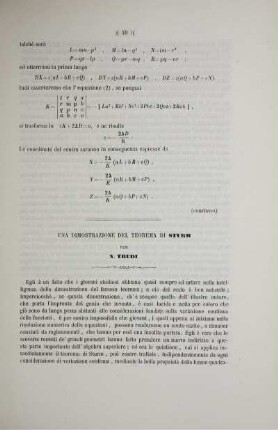 Una dimostrazione del Teorema di Sturm.