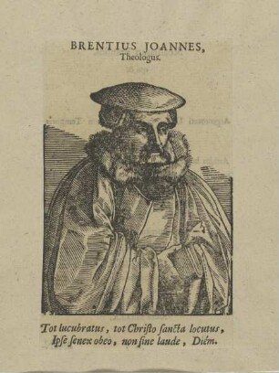 Bildnis des Brentius Joannes