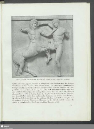 Lapith und Kentaur, Metope der Südseite des Parthenon