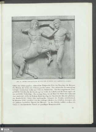 Lapith und Kentaur, Metope der Südseite des Parthenon