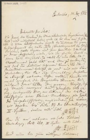 Brief an B. Schott's Söhne : 14.12.1882