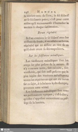 Sur les substances métalliques