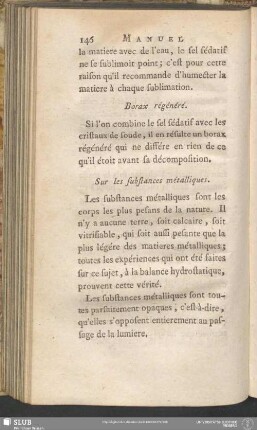 Sur les substances métalliques