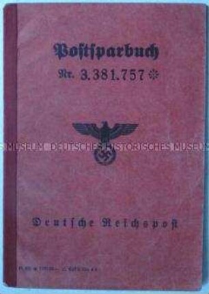 Postsparbuch mit beiliegender Ausweiskarte