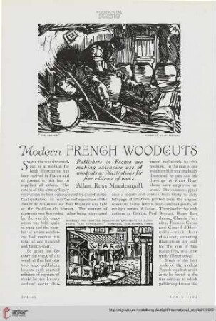 81.1925 = Nr. 335: Modern French woodcut