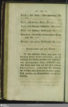 Promenaden um die Stadt