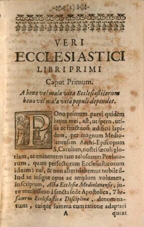 Verus Ecclesiasticus Vocationem Suam cognoscendi Avidus Eidemque Correspondendi Studiosus