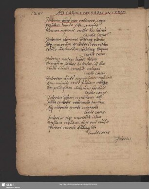 Nr.126-130. Ad Caroli Caesaris Interim u.a.