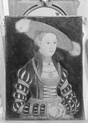 Bildnis der Magdalena von Sachsen, erste Gemahlin Joachims 2., Kurfürstin von Brandenburg