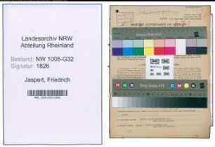 Entnazifizierung Friedrich Jaspert , geb. 19.04.1899 (Stadtamtmann)
