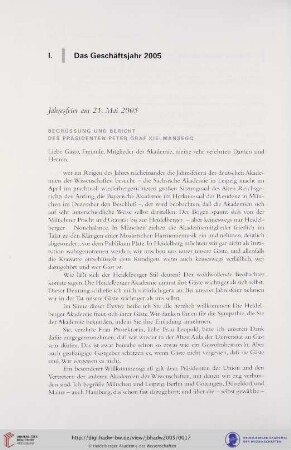 Jahresfeier am 21. Mai 2005
