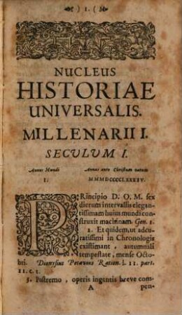 Nucleus historiae universalis : ab orbe condito ad Macchabaeorum tempora