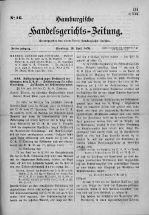 No. 16. 16. April 1870
