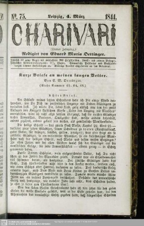 Kurze Briefe an meinen langen Vetter