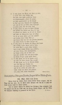 Arbeit ist des Bürgers Zierde, Segen ist der Mühe Preis