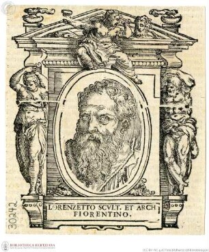 Giorgio Vasari: Delle vite de' più eccellenti pittori, scultori et architetti, In questa nuova edizione diligentemente reviste, ricorette, accresciute (...). Parte terza, Primo volume. Bologna: Evangelista Dozza, 1647, Lorenzetto, Porträt