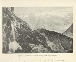 Alpenpanorama. Grosser Mörchner und Zemmbachfall