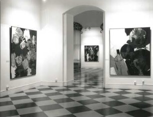 Dresden. Ausstellung "Ernst Wilhelm Nay. 1902-1968" im Georgenbau des Residenzschlosses. Raumaufnahme
