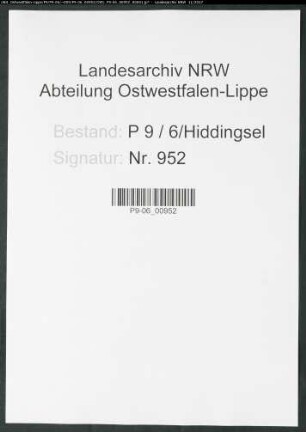 Sterberegister Standesamt Hiddingsel